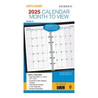 Debden Personal Dayplanner Refill 2025 Month to View